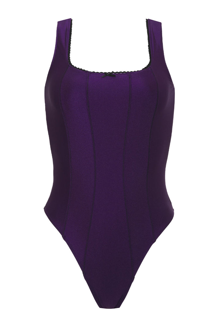 Etta Shine Cheeky One Piece Swimsuit Candied Violet