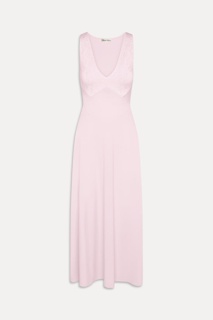 Eva Embroidered Maxi Dress - Ballerina