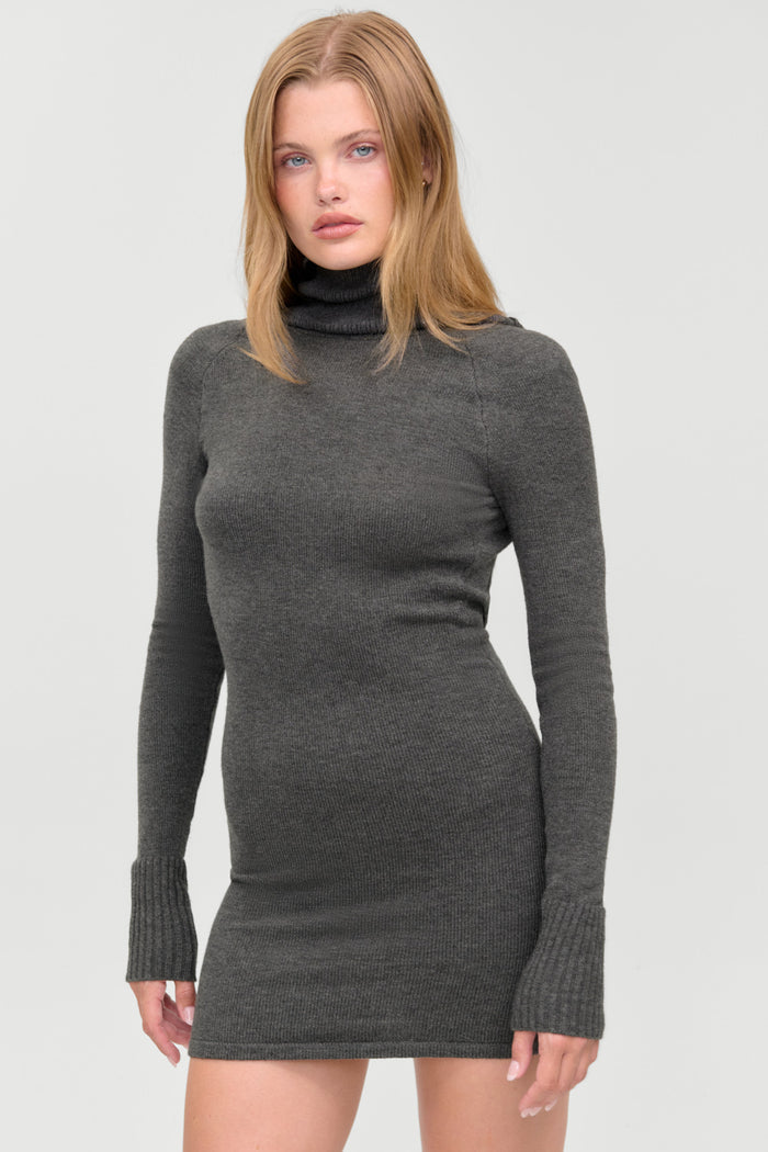 Faith Cloud Knit Dress - Winter Skies