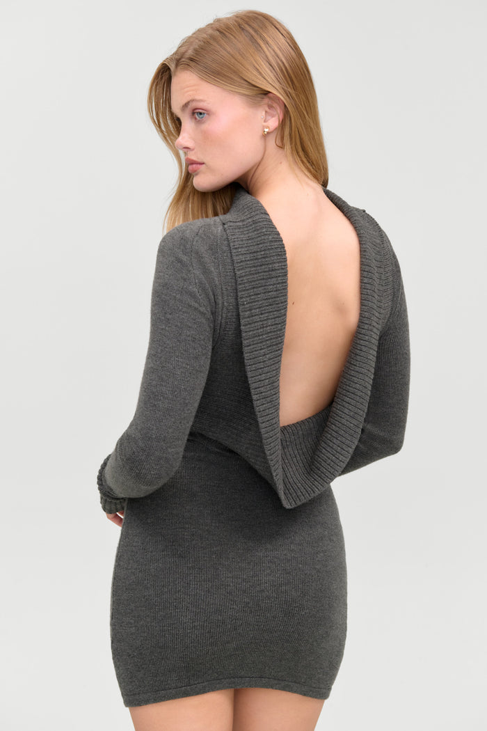 Faith Cloud Knit Dress - Winter Skies