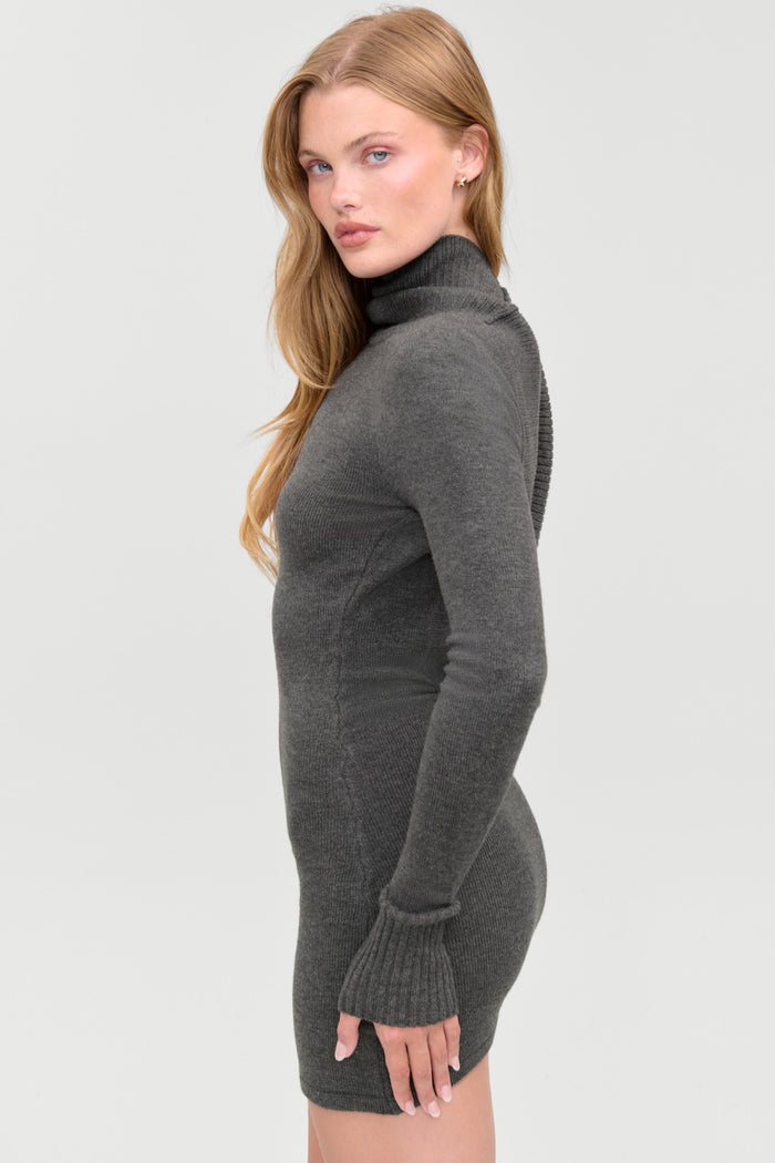 Faith Cloud Knit Dress - Winter Skies