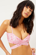 Falcon Pink Paisley Shine Wrap Top