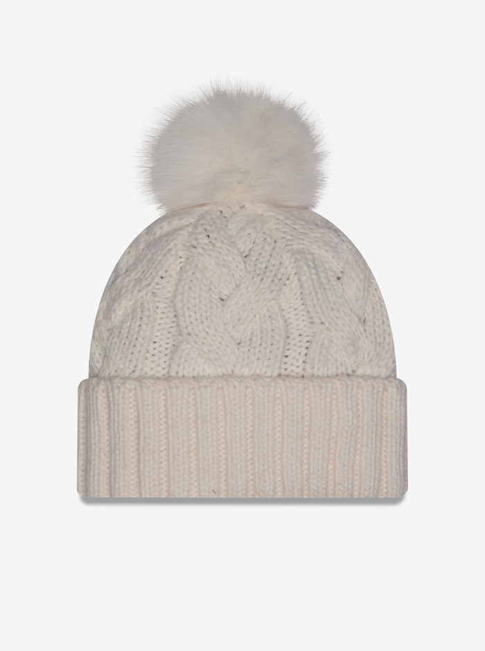 Faux Fur Knitted All Blacks Beanie
