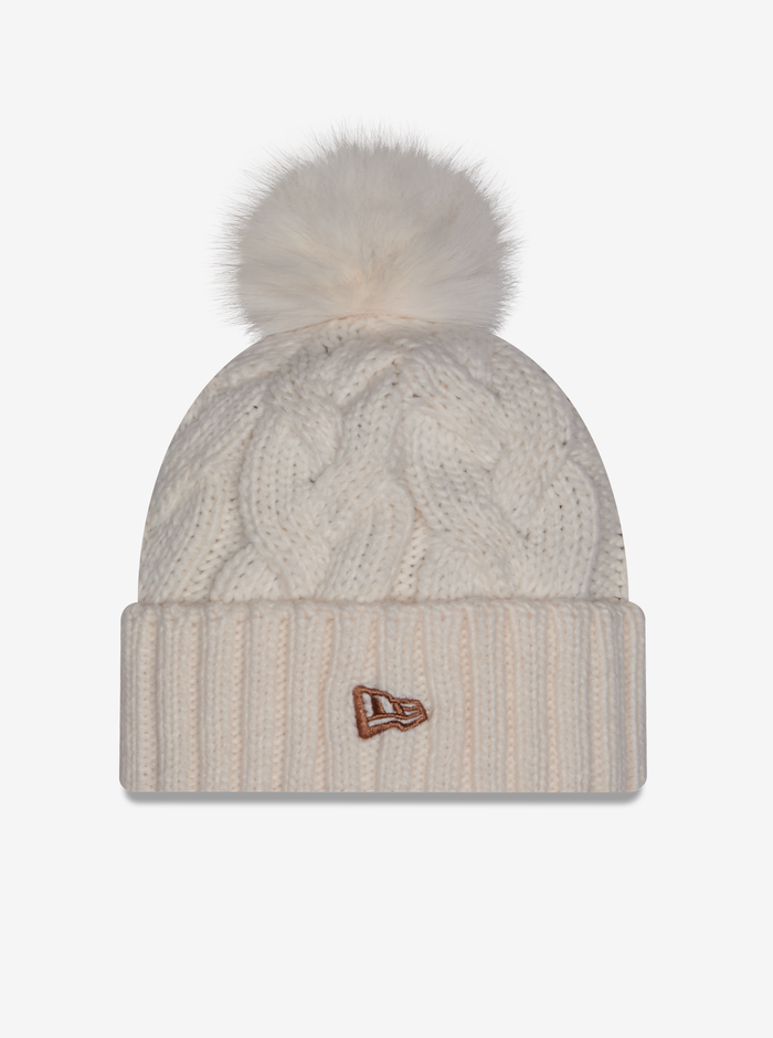 Faux Fur Knitted All Blacks Beanie
