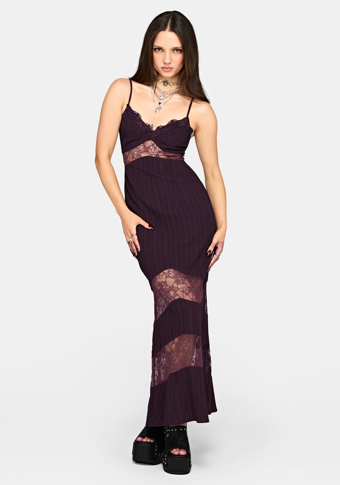 Fenella Lace Insert Cami Maxi Dress