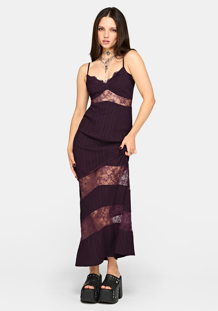 Fenella Lace Insert Cami Maxi Dress