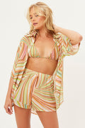 Fifi Viscose Disco Yellow Shorts