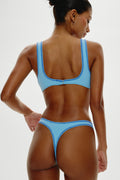 Full Moon Micro Bikini Bottom - Blue Vanilla