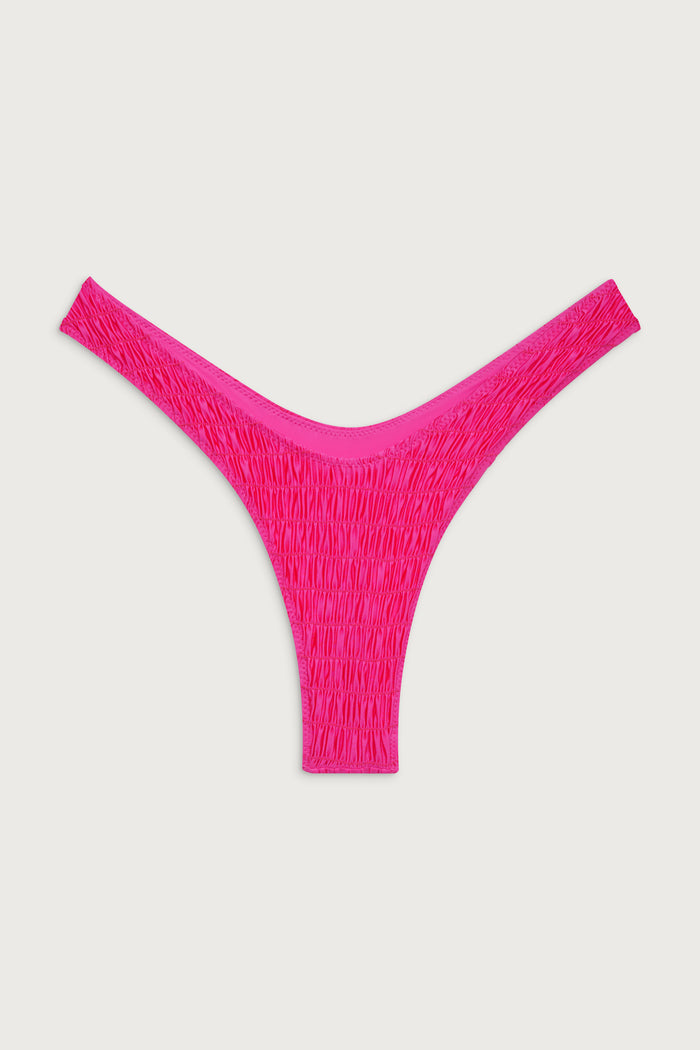 Full moon micro shine bikini bottom candy pink