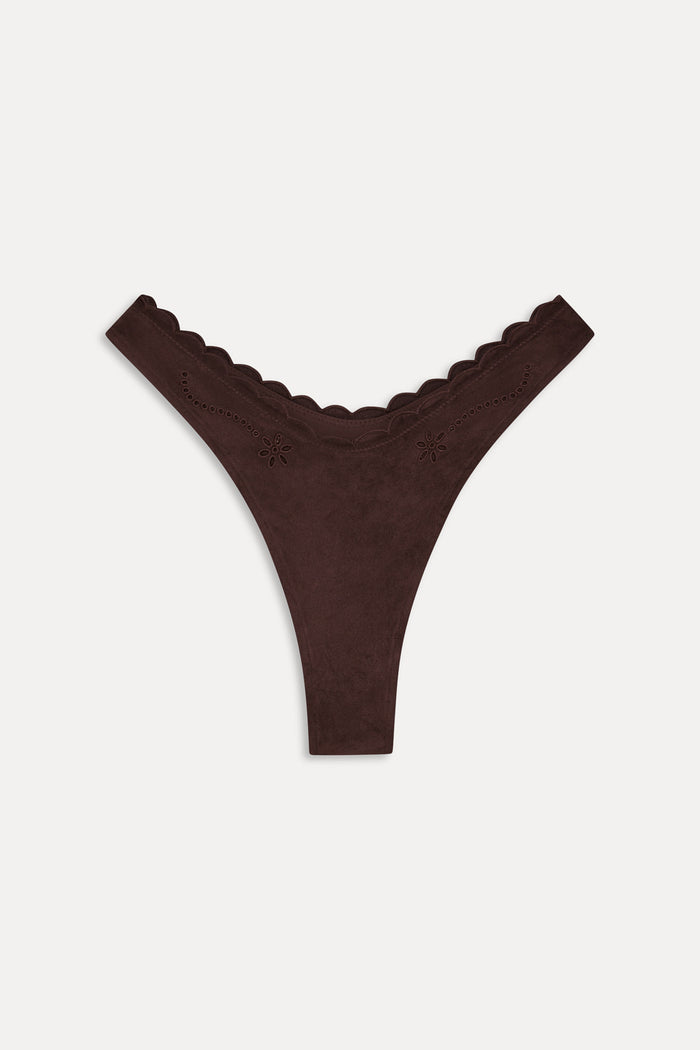 Full Moon Suede Bikini Bottom - Desert Suede