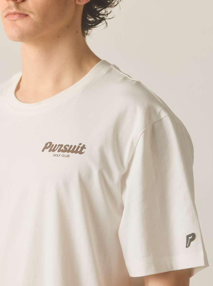 Golf Club Classic Track Tee in Off White