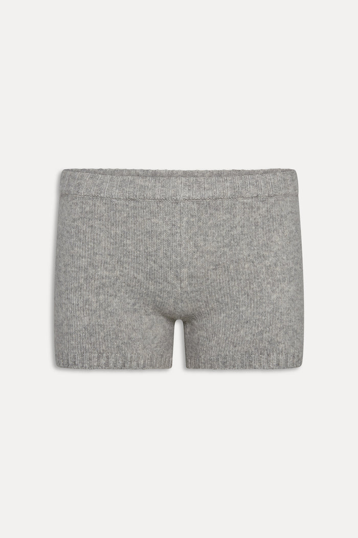 Graham Brushed Knit Mini Short - Fog