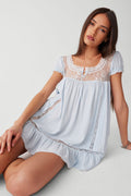 Harmony mini dress blue porcelain