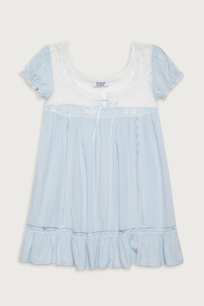 Harmony mini dress blue porcelain