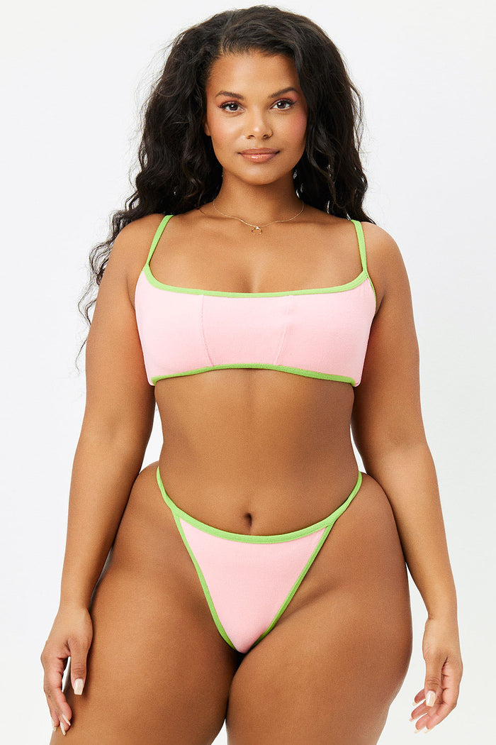 Harmony Terry Summer Melon Skimpy Bikini Bottom Extended