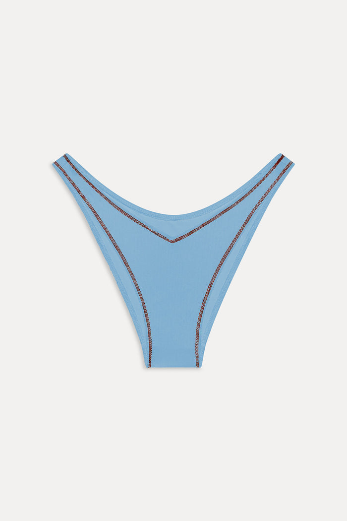 Harper Cheeky Bikini Bottom - Capri Sky
