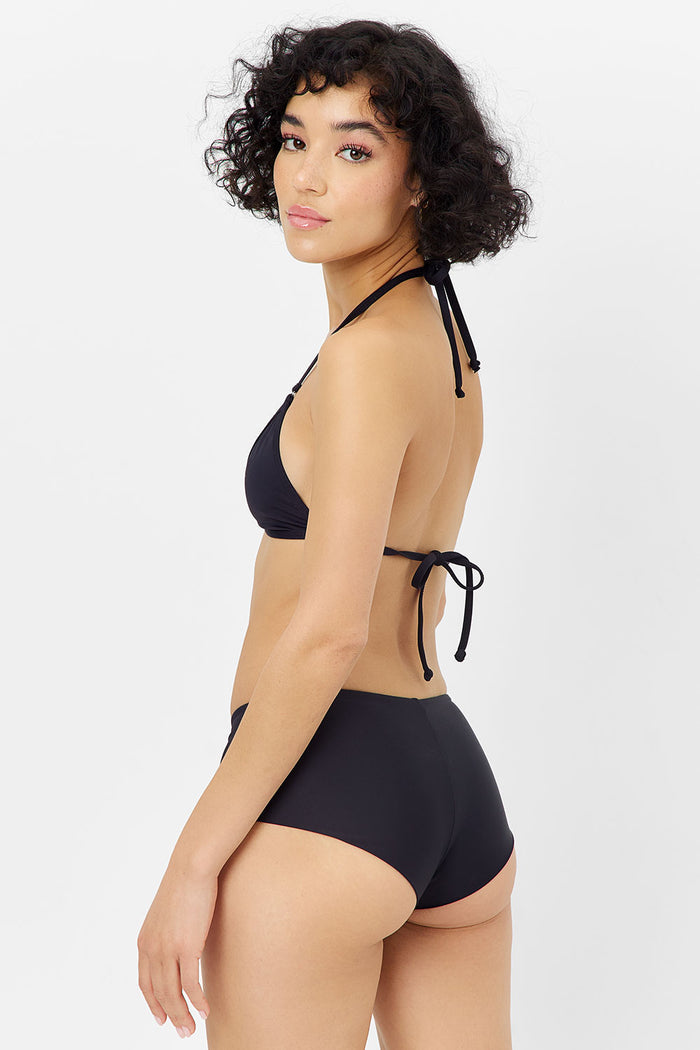 Ivy Triangle Bikini Top Black
