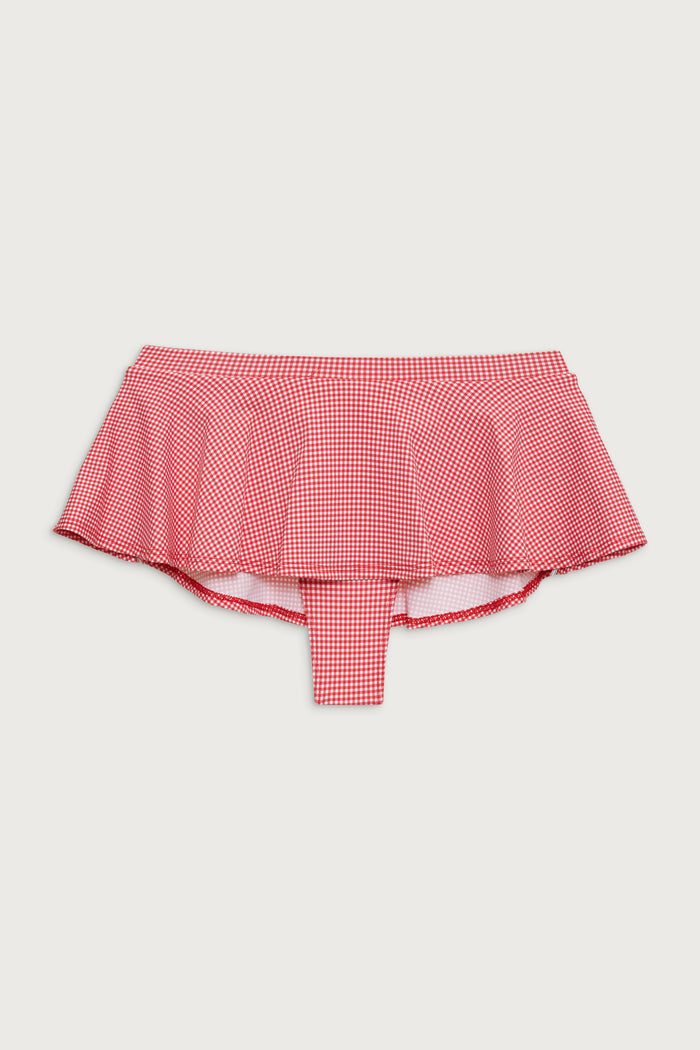 Izabella bottom ladybug gingham red