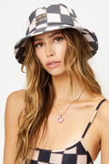 Jax Black Checker Bucket Hat
