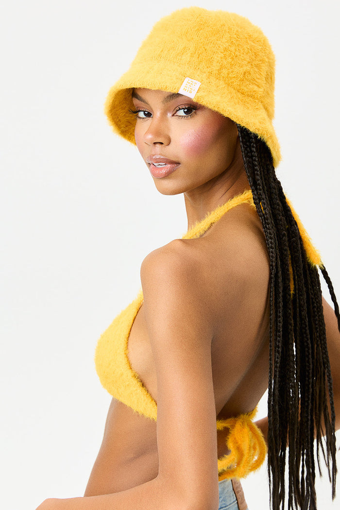 Jax Sunshine Fuzzy Mohair Bucket Hat