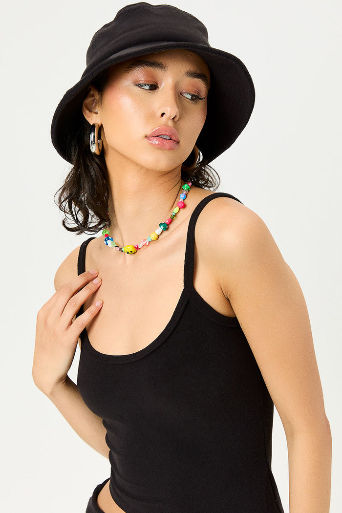 Jax Black Terry Bucket Hat