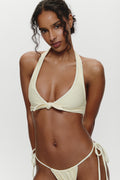 Jayne Halter Bikini Top - Lemon