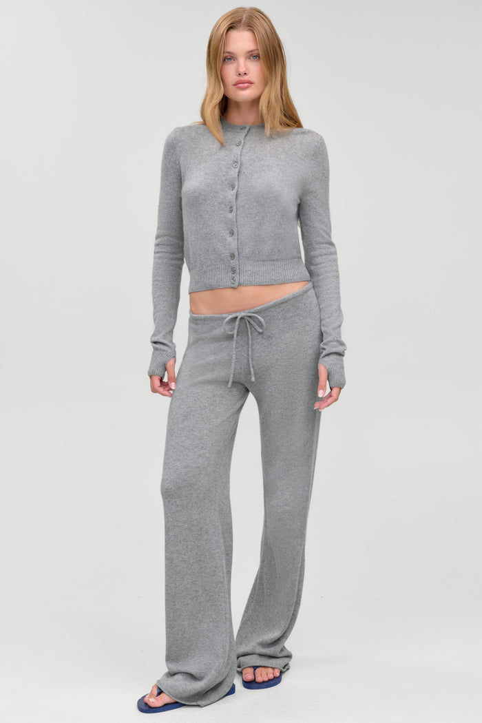 Jude Cashmere Cardigan - Fog