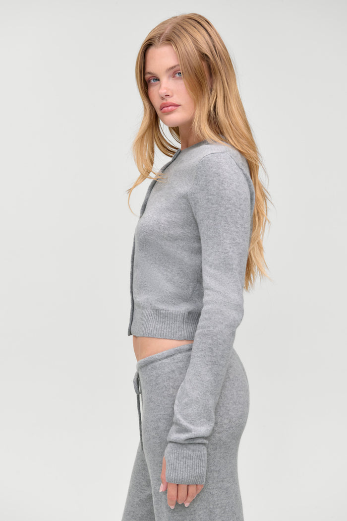 Jude Cashmere Cardigan - Fog