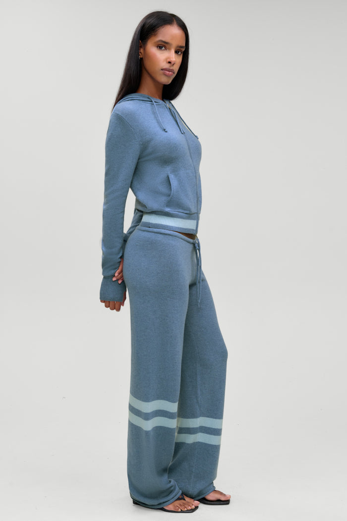 Jude Cashmere Lounge Pant - Blue Lake