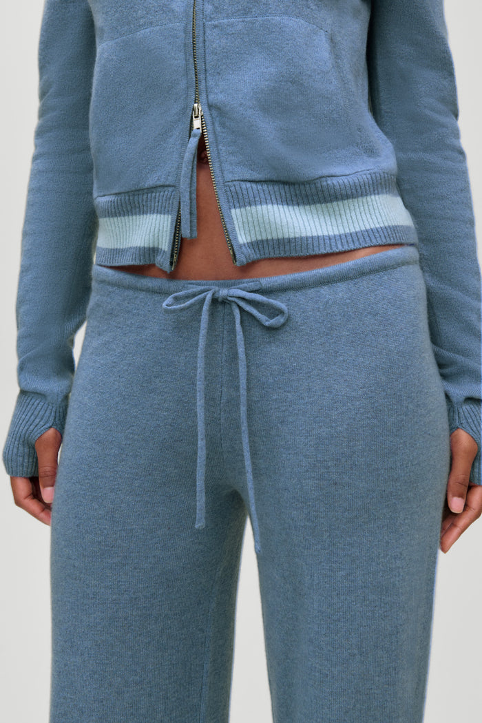 Jude Cashmere Lounge Pant - Blue Lake