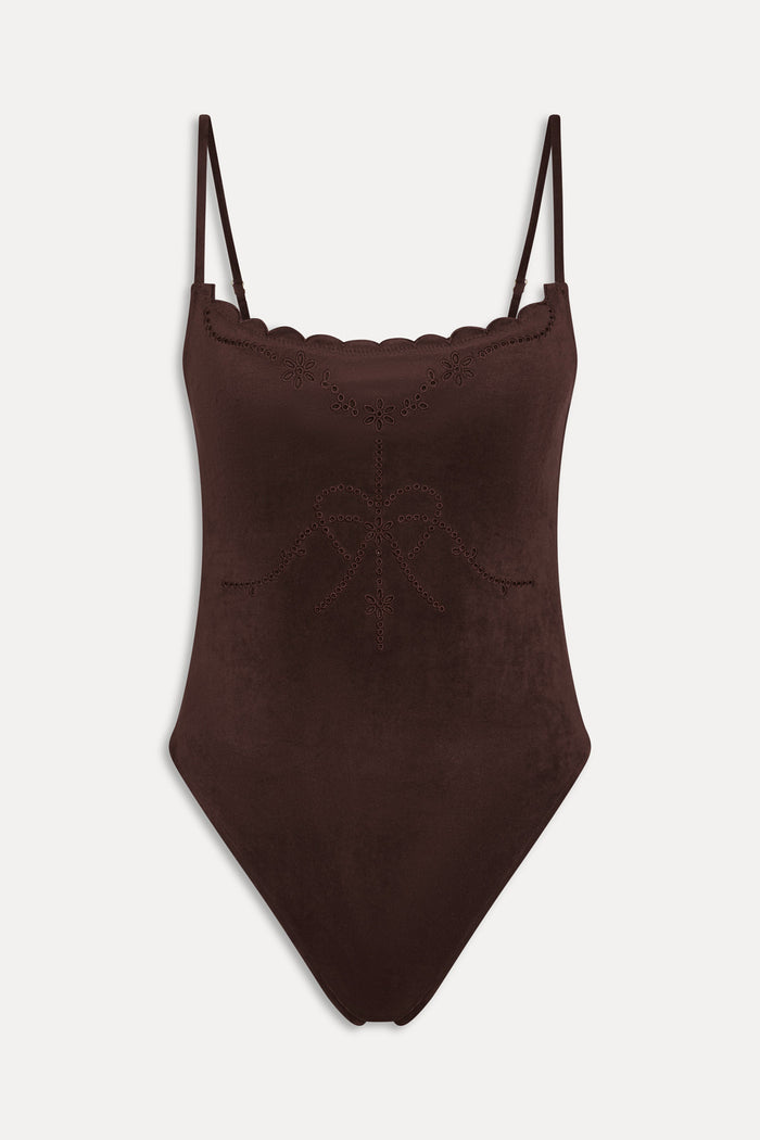 Juliet Cheeky One Piece Swimsuit - Desert Suede