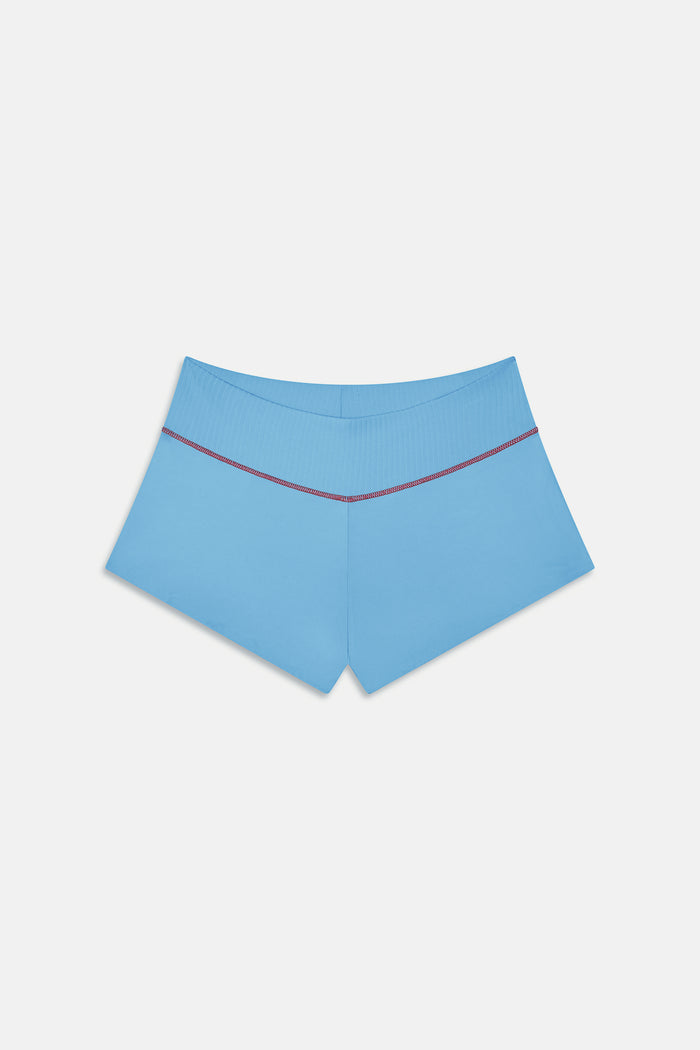 Kacey Cheeky Swim Shorts - Capri Sky