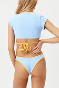 Katarina Terry Cheeky Bikini Bottom Bluebird