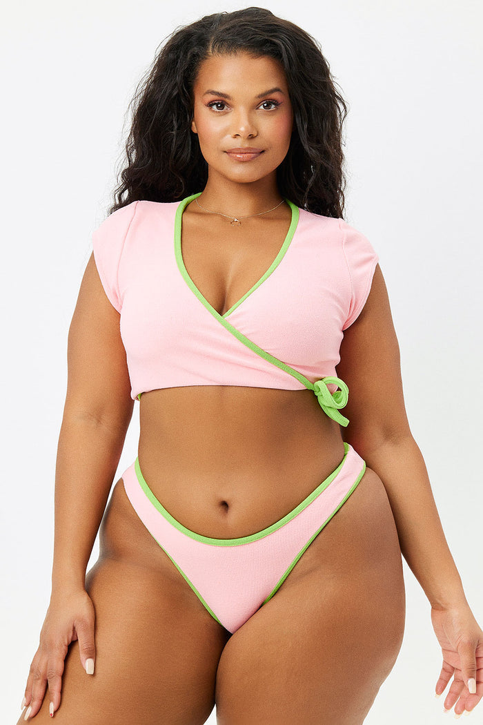 Katarina Summer Melon Terry Cheeky Bottom Extended