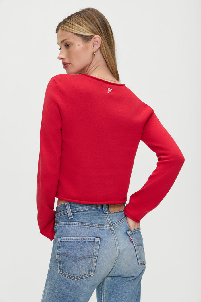 Kennedy Cotton Knit Sweater Heartstrings