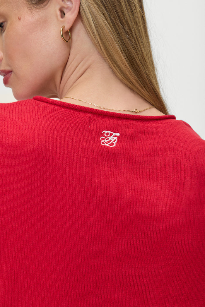 Kennedy Cotton Knit Sweater Heartstrings