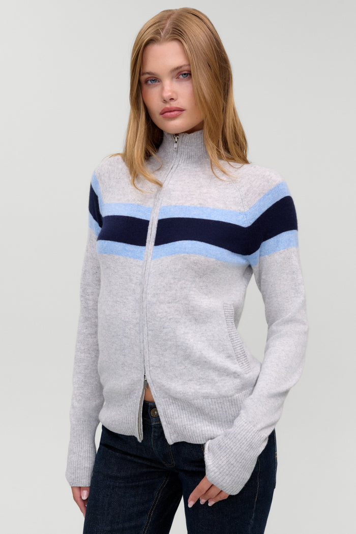 Kingston Cashmere Zip Up - Notebook