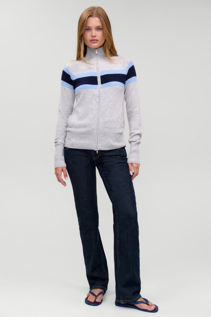 Kingston Cashmere Zip Up - Notebook