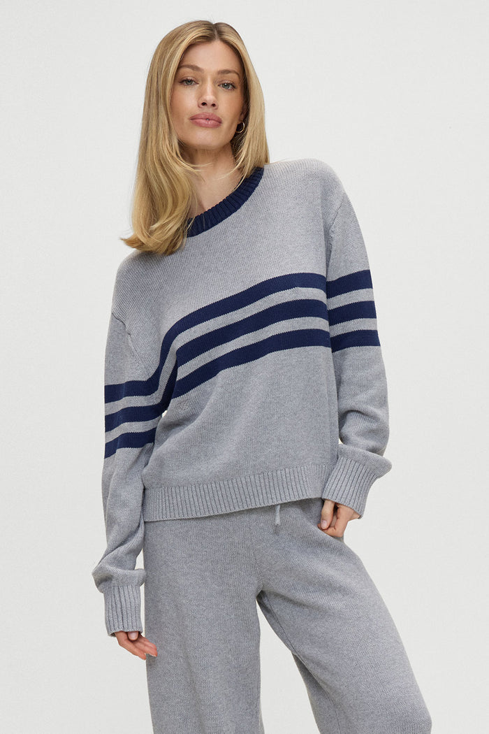 Kip Oversized Crewneck Sweater Rain Cloud