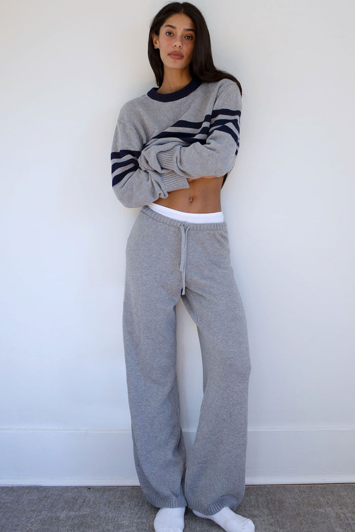 Kip Oversized Crewneck Sweater Rain Cloud