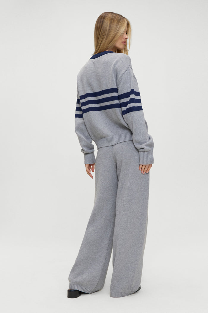 Kip Oversized Crewneck Sweater Rain Cloud