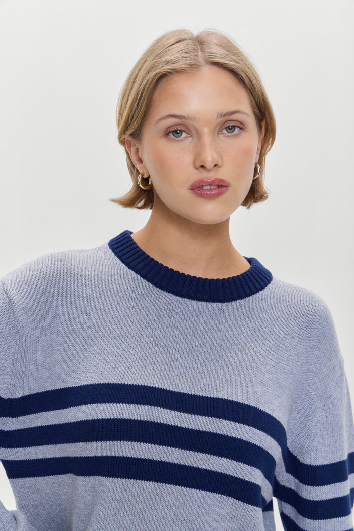 Kip Oversized Crewneck Sweater Rain Cloud