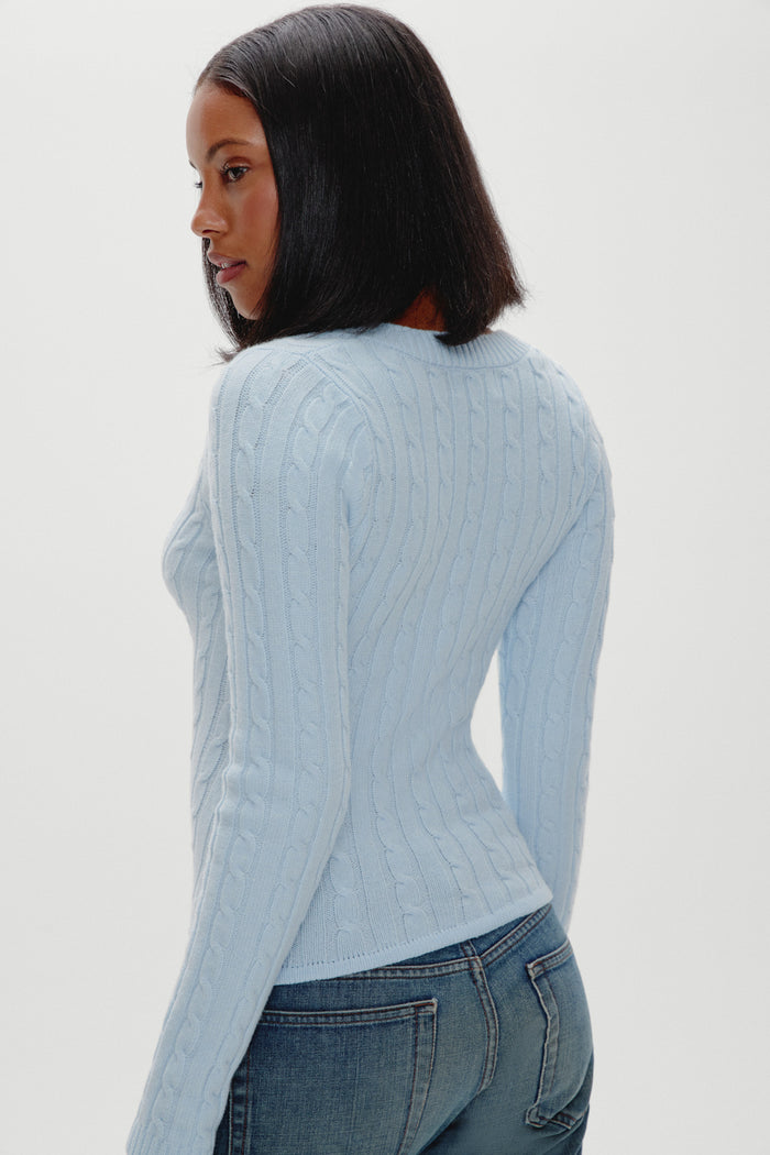 Kit V Neck Knit Sweater - Daydream
