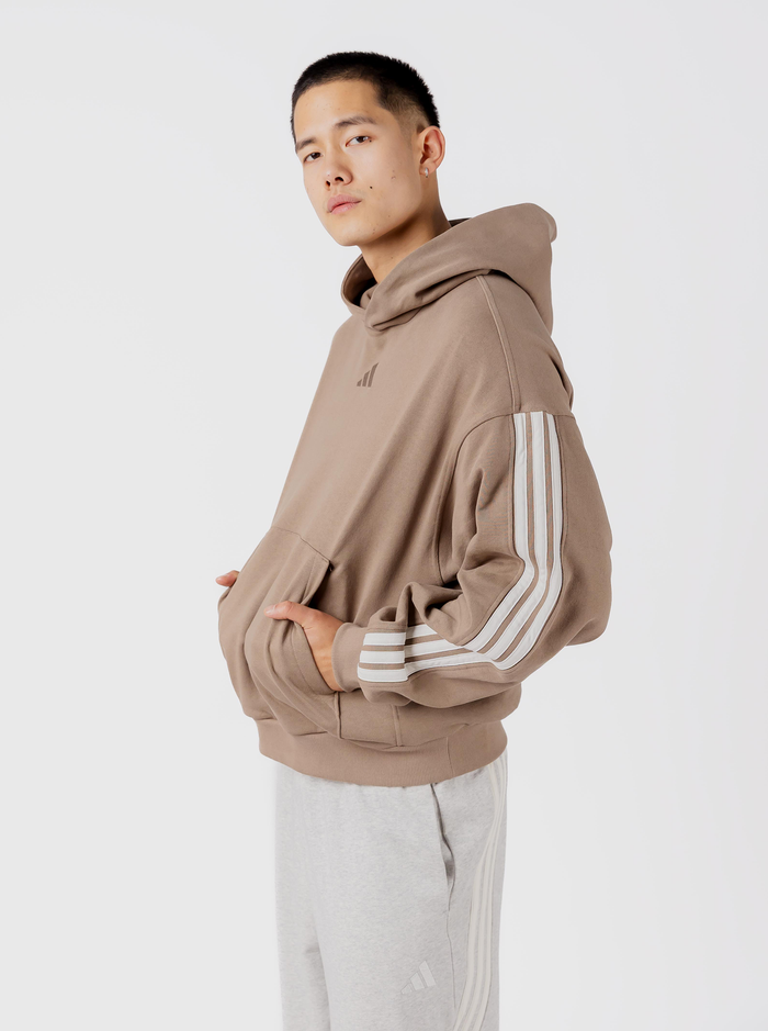 Knit 3-Stripes Hoodie