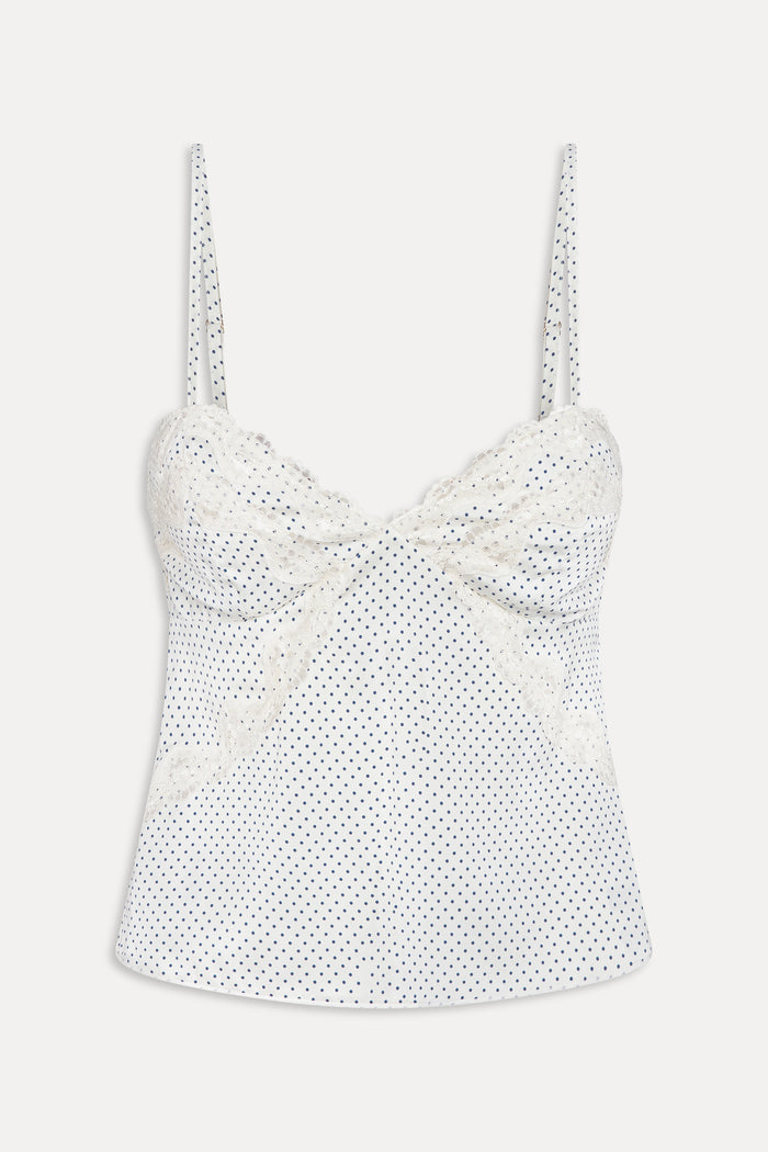 Laura Silk Camisole - French Pearl
