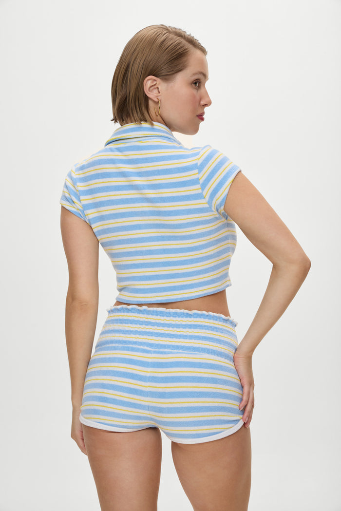 Laurel Terry Cloth Booty Shorts Ashbury Stripe