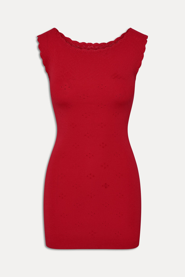 Leila Mini Dress - Red Rose