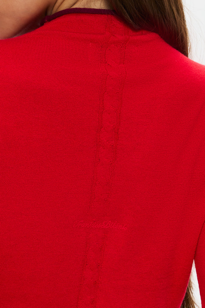 Leo Knit Button Up Cardigan - Ember