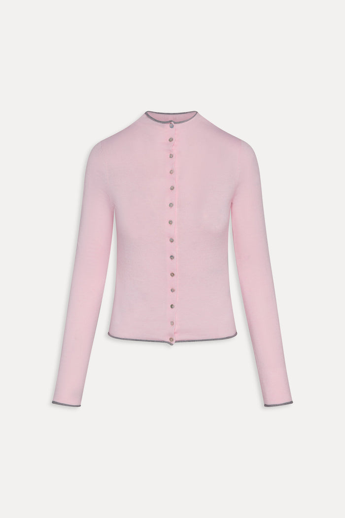 Leo Knit Button Up Cardigan - Rosette