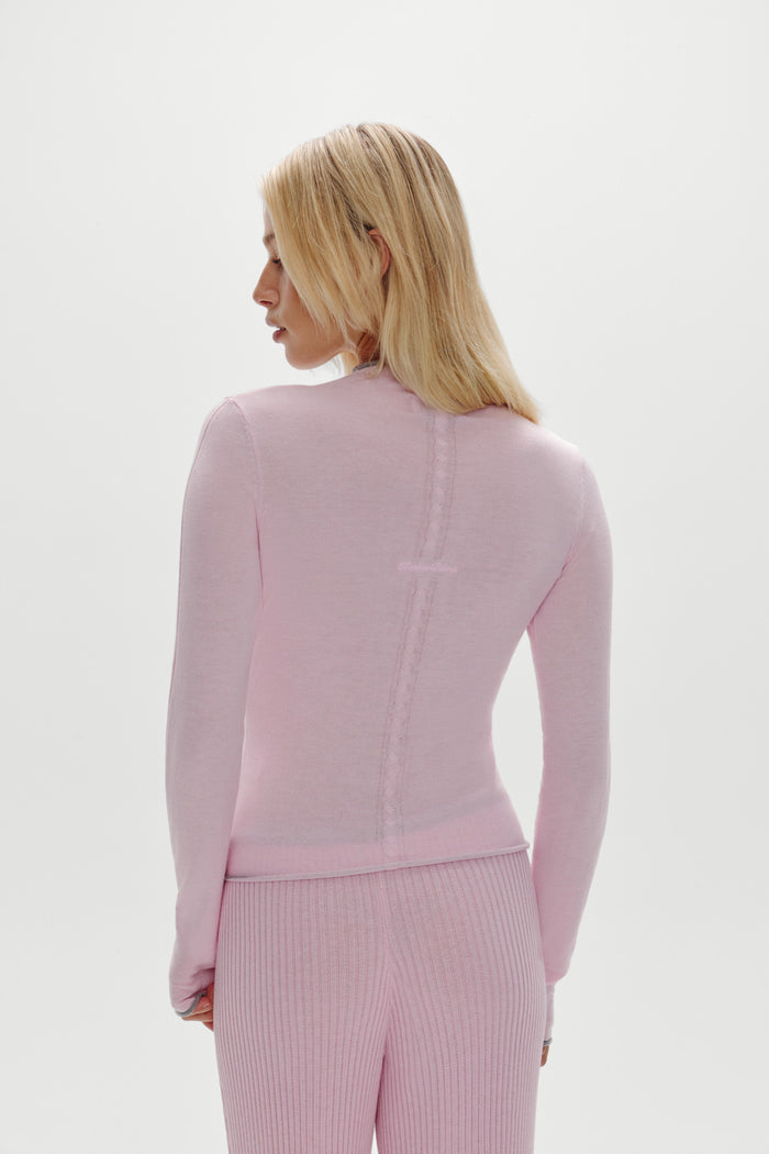 Leo Knit Button Up Cardigan - Rosette